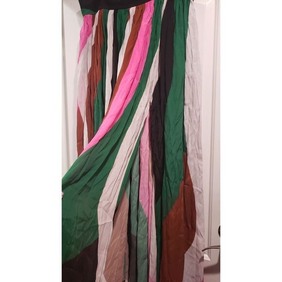 Megan Renee High Slit Multicolor Maxi‎ Skirt With Pockets - 2X NWT MSRP $245 - Picture 2 of 8